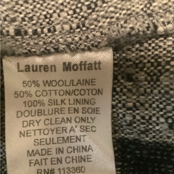 Lauren Moffatt women’s v- neck size 4 empire waist square patterned print top‎ - Picture 2 of 6